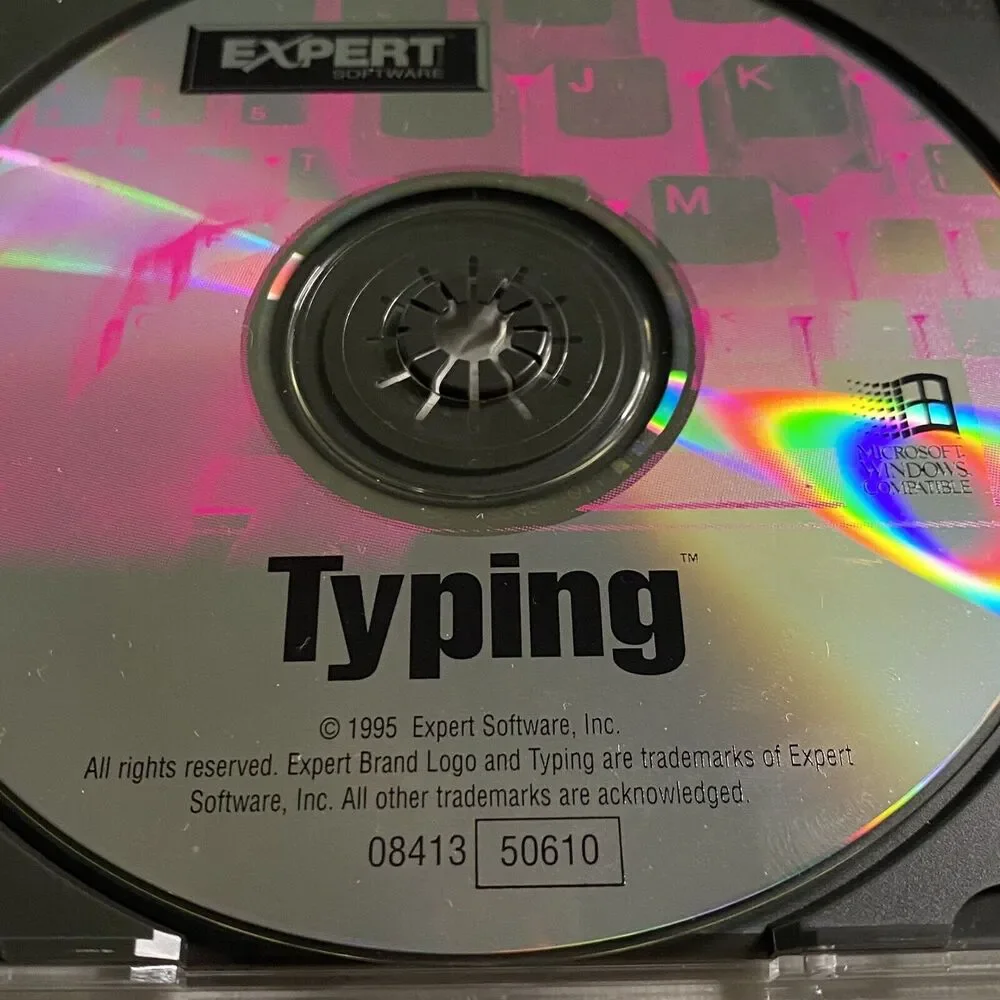 Expert Brand Software 1995 Vintage CD-Rom Typing Program